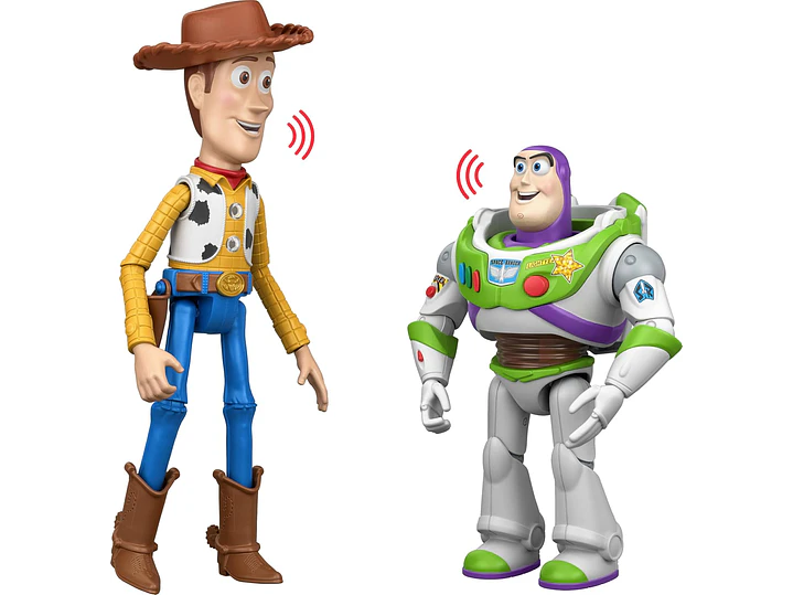 Mattel Disney y Pixar Toy Story 5 Interactables Woody & Buzz Lightyear | Figuras de 12 pulgadas 2