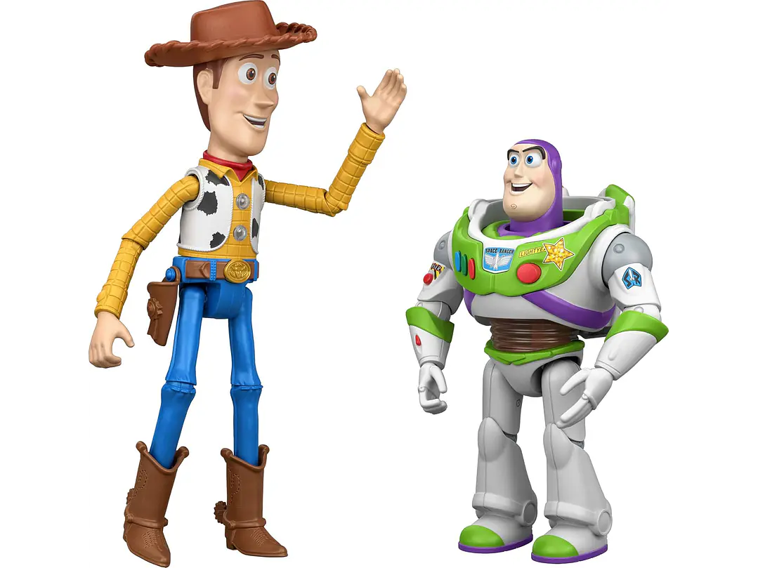 Mattel Disney y Pixar Toy Story 5 Interactables Woody & Buzz Lightyear | Figuras de 12 pulgadas 3