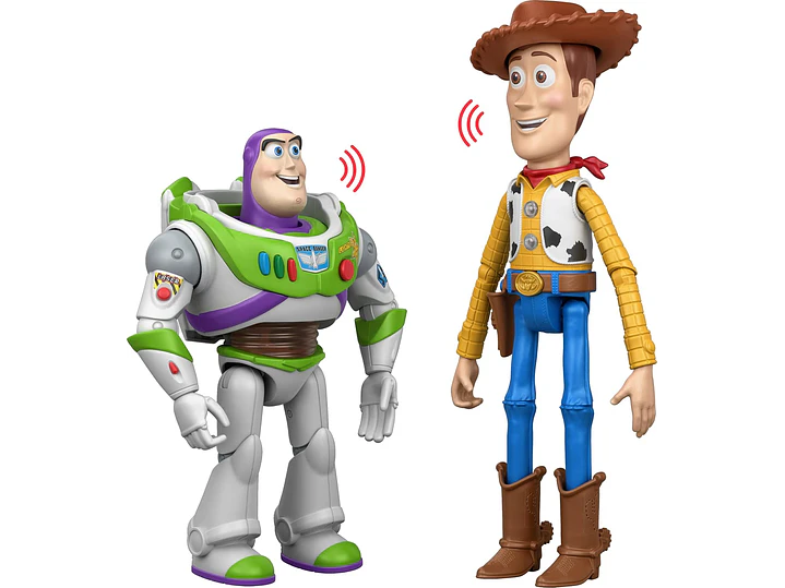 Mattel Disney y Pixar Toy Story 5 Interactables Woody & Buzz Lightyear | Figuras de 12 pulgadas 4