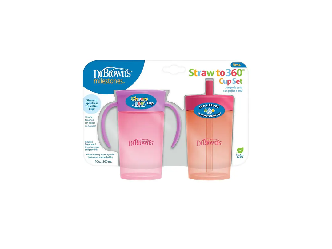 Vaso Entrenadores Dr Browns Pajita y 360° 2