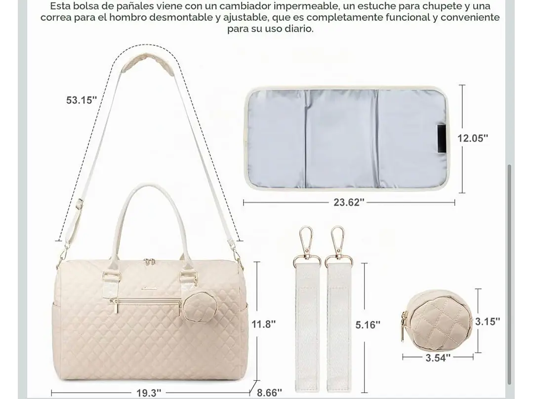 Bolso Pañalera Lucia  2