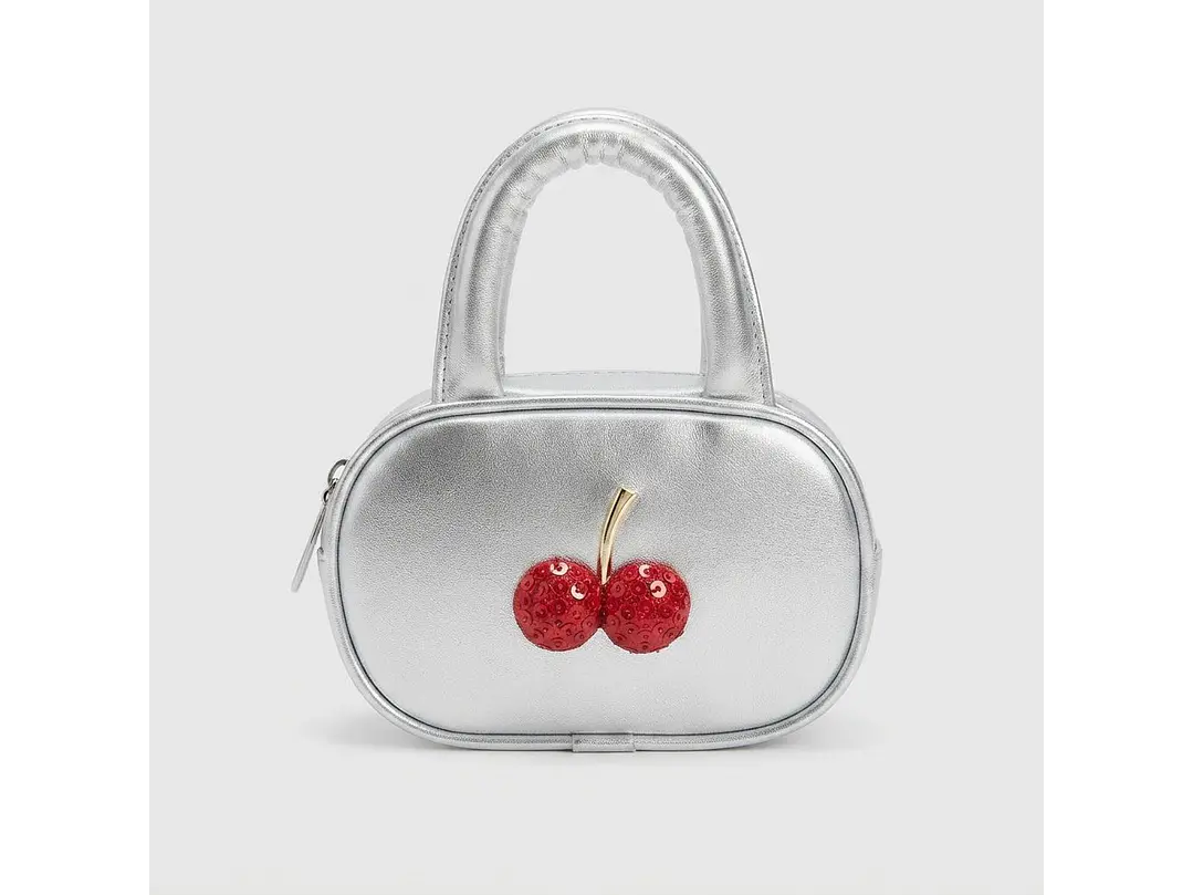 Bolso Plata Cereza  1