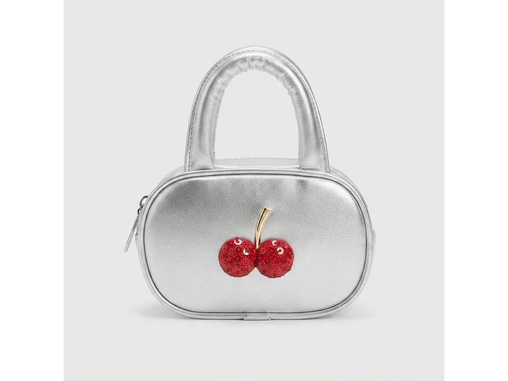 Bolso Plata Cereza  1