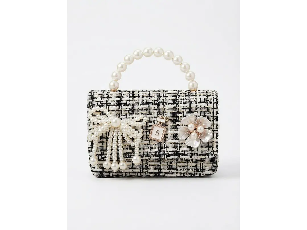Cartera Fashionista Lazo Perla 1