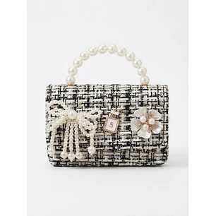 Cartera Fashionista Lazo Perla
