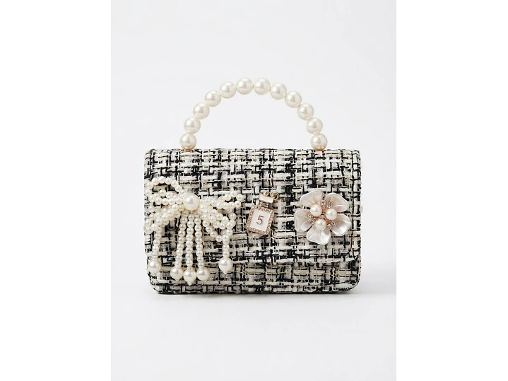 Cartera Fashionista Lazo Perla 1