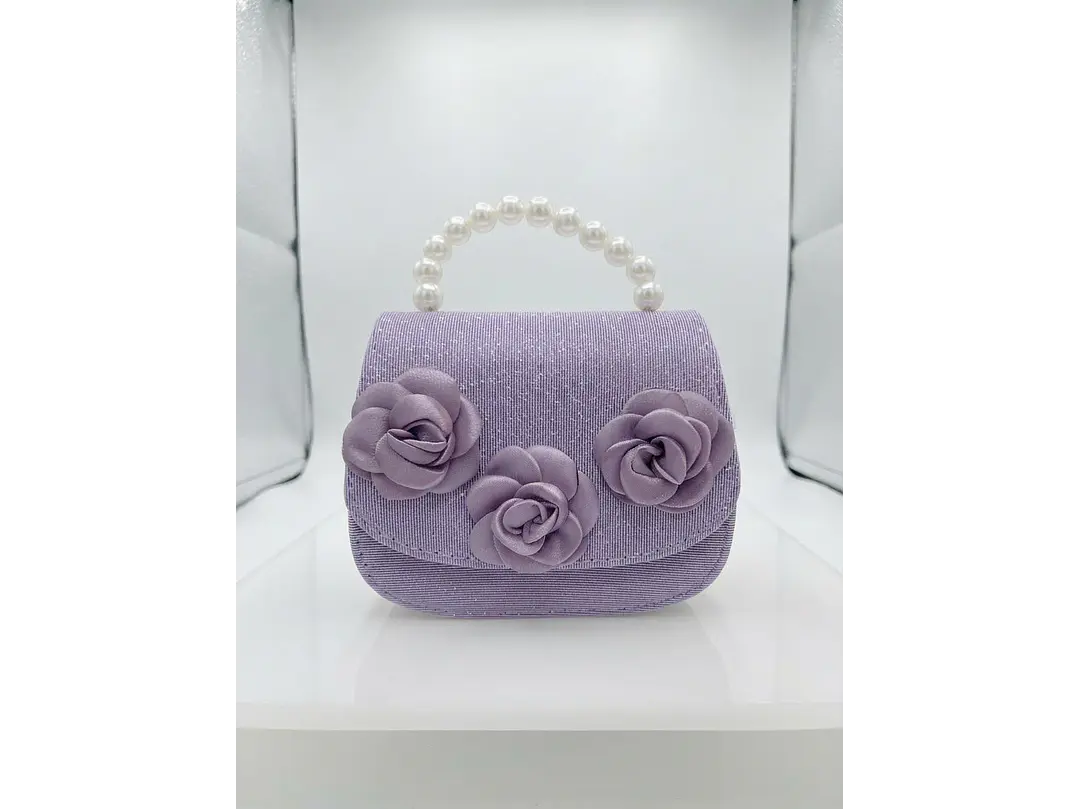 Cartera Rosas Lila  1