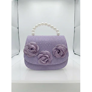 Cartera Rosas Lila 