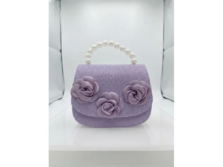 Cartera Rosas Lila  1