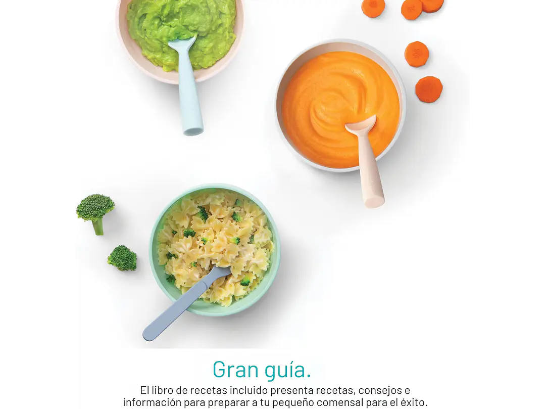 NutriBullet NBY-50100 Sistema completo de fabricación de alimentos para bebés, 32 onzas, blanco, azul, transparente 2