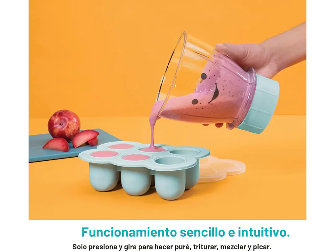 NutriBullet NBY-50100 Sistema completo de fabricación de alimentos para bebés, 32 onzas, blanco, azul, transparente 3