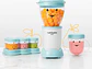 NutriBullet NBY-50100 Sistema completo de fabricación de alimentos para bebés, 32 onzas, blanco, azul, transparente - Miniatura 1