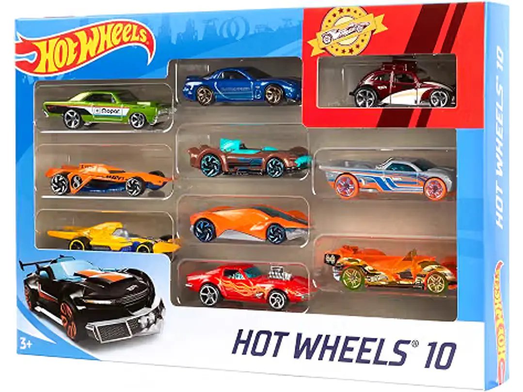 Hot Wheels Paquete de 10 (los estilos pueden variar) 1