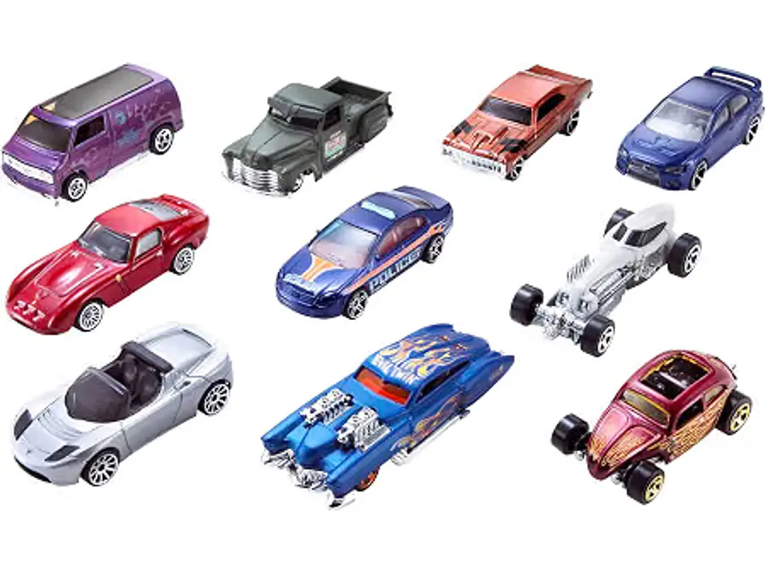 Hot Wheels Paquete de 10 (los estilos pueden variar) 3