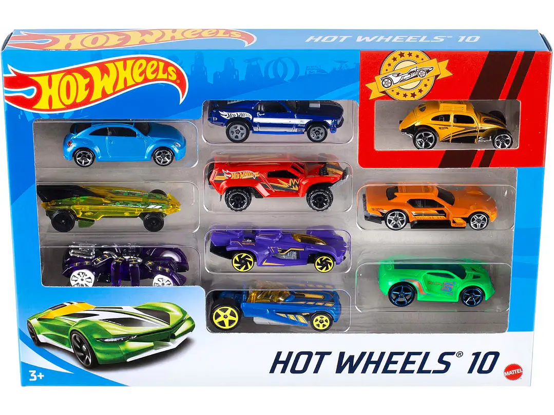 Hot Wheels Paquete de 10 (los estilos pueden variar) 4