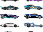  Hot Wheels Paquete de 10 autos de carreras de juguete (los estilos pueden | Juego de 10 vehículos a escala 1:64, - Miniatura 2
