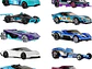  Hot Wheels Paquete de 10 autos de carreras de juguete (los estilos pueden | Juego de 10 vehículos a escala 1:64, - Miniatura 3
