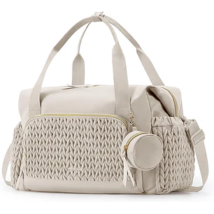 mommore - Bolso para pañales, bolsos de gran capacidad para viajes, bolso para hospital para parto, bolso para bebé con estuche para chupete