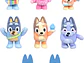 Bluey Fuzzies Deluxe - Paquete de 8 figuras, 6 minifiguras + 2 figuras - Miniatura 6