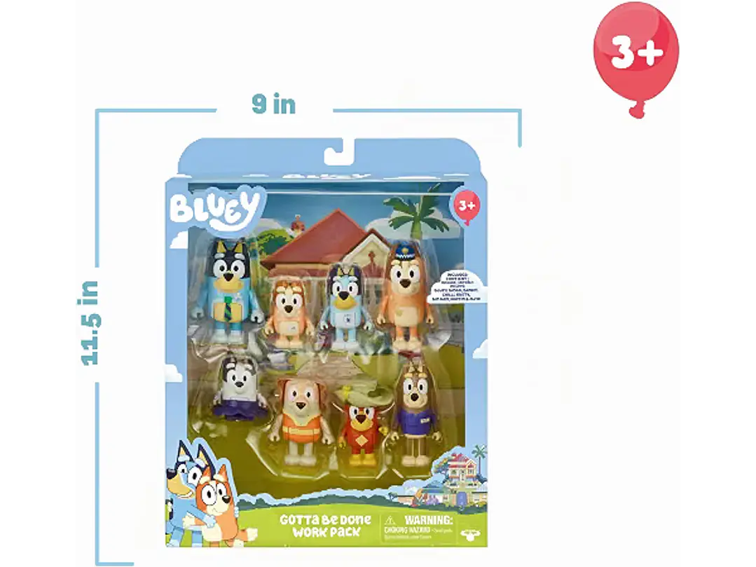 Bluey - Paquete de 8 figuras de aventura 4