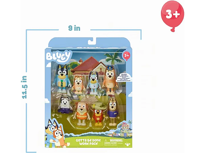 Bluey - Paquete de 8 figuras de aventura 5