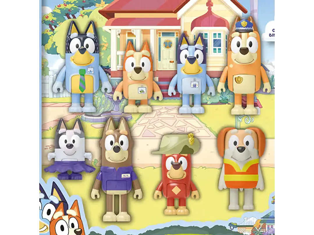 Bluey - Paquete de 8 figuras de aventura 6