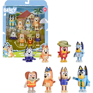 Bluey - Paquete de 8 figuras de aventura