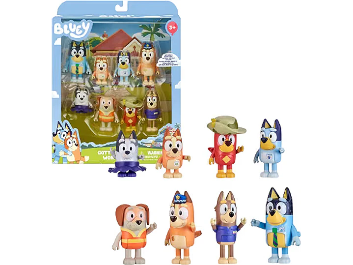 Bluey - Paquete de 8 figuras de aventura 1