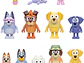 Bluey Super Fan - Juego de figuras de 12 personajes - Miniatura 1