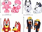 Bluеу Toys - Juego de 8 figuras súper fan para niños pequeños, juego de figuras de acción de lobos, figuras de - Miniatura 2
