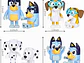 Bluеу Toys - Juego de 8 figuras súper fan para niños pequeños, juego de figuras de acción de lobos, figuras de - Miniatura 4