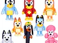 Bluеу Toys - Juego de 8 figuras súper fan para niños pequeños, juego de figuras de acción de lobos, figuras de - Miniatura 1