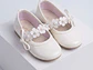 Baleta Beige Lazo Flores - Miniatura 1
