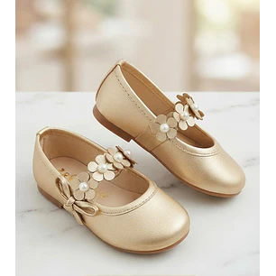 Baleta Oro Flores