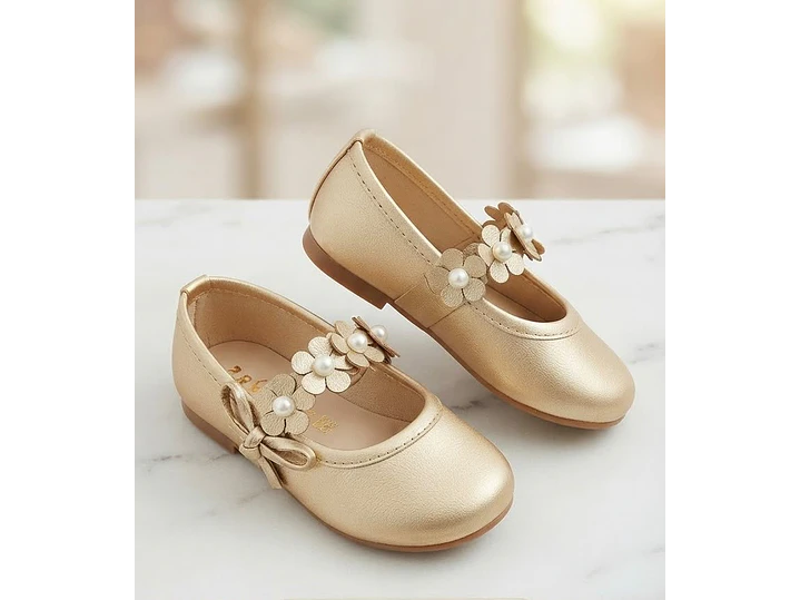Baleta Oro Flores 1