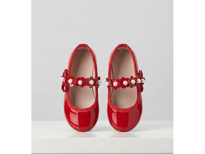 Baleta Rojo Flores 2