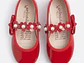 Baleta Rojo Flores - Miniatura 3