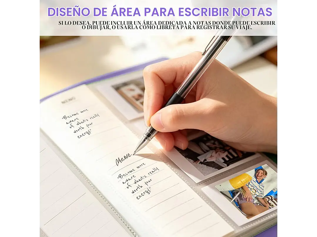 Mini álbum de 108 bolsillos compatible con película Fujifilm Instax Mini, adecuado para Instax Mini 3