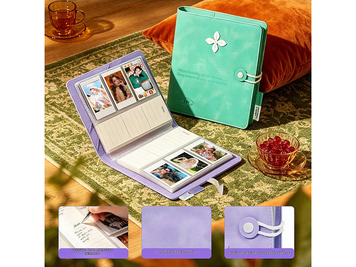 Mini álbum de 108 bolsillos compatible con película Fujifilm Instax Mini, adecuado para Instax Mini 7