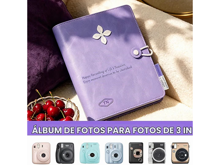 Mini álbum de 108 bolsillos compatible con película Fujifilm Instax Mini, adecuado para Instax Mini 8
