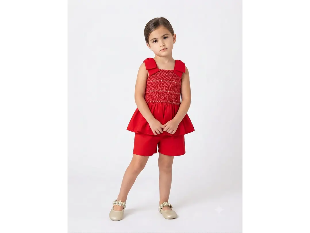 Set Samy Rojo-Beige  1