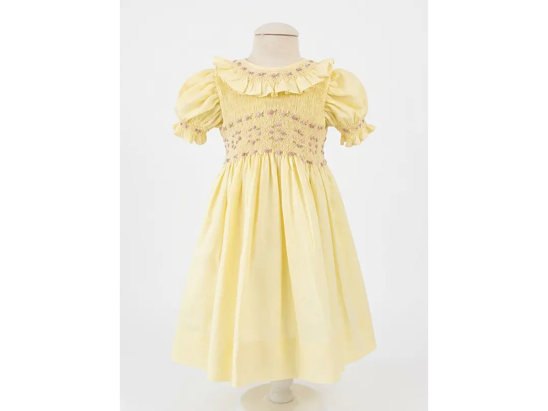 Vestido Flor Amarillo  2