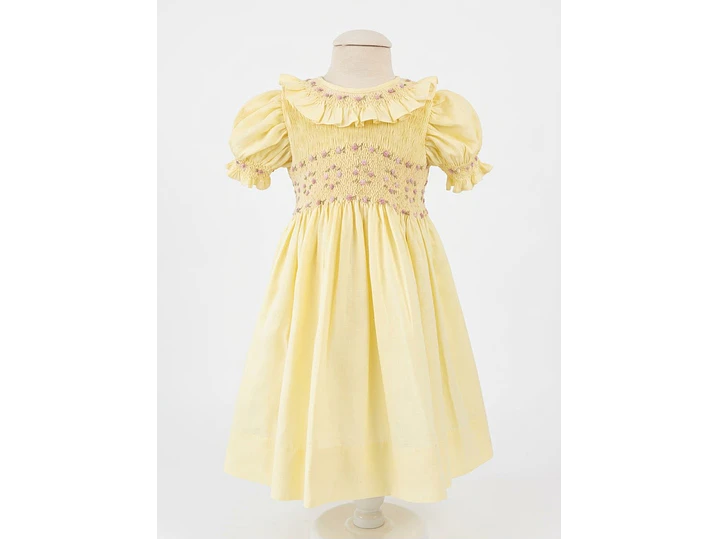 Vestido Flor Amarillo  2