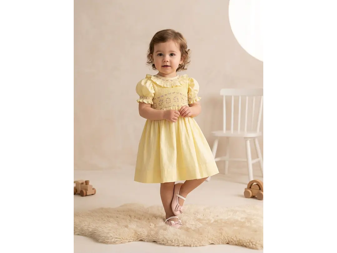 Vestido Flor Amarillo  1
