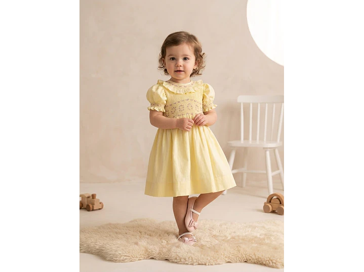 Vestido Flor Amarillo  1