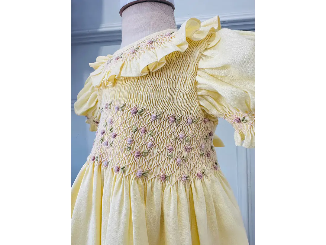 Vestido Flor Amarillo  3