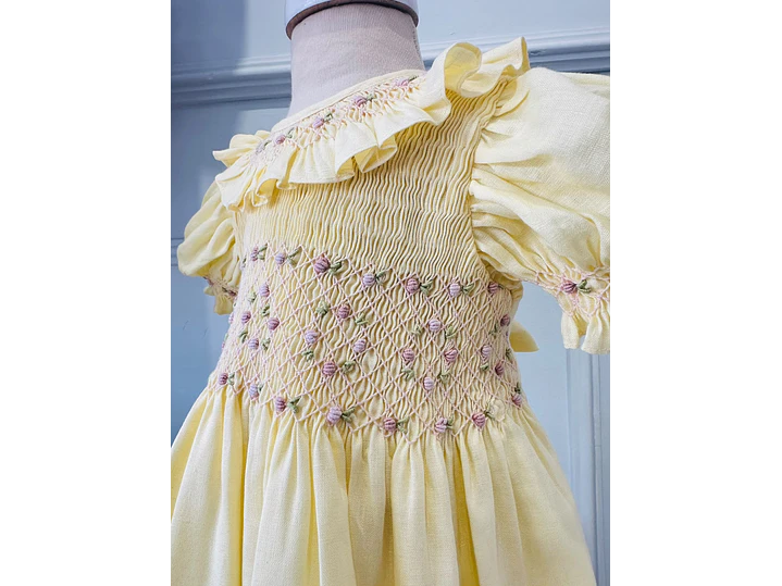 Vestido Flor Amarillo  3