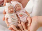 Muñeca Reborn Bebé 15 cm Mini de Silicona con Ropa y Accesorios de Alimentación - Miniatura 2