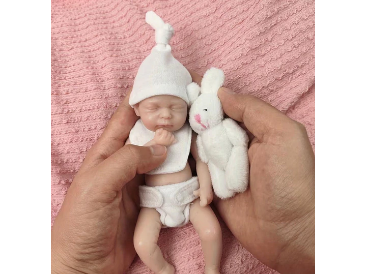 Muñeca de bebé Reborn de silicona de 16.5Cm suave al tacto 1