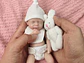 Muñeca de bebé Reborn de silicona de 16.5Cm suave al tacto - Miniatura 1